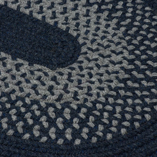Colonial Mills Madison MD24 Navy Traditional Area Rug, 3'x5' Oval