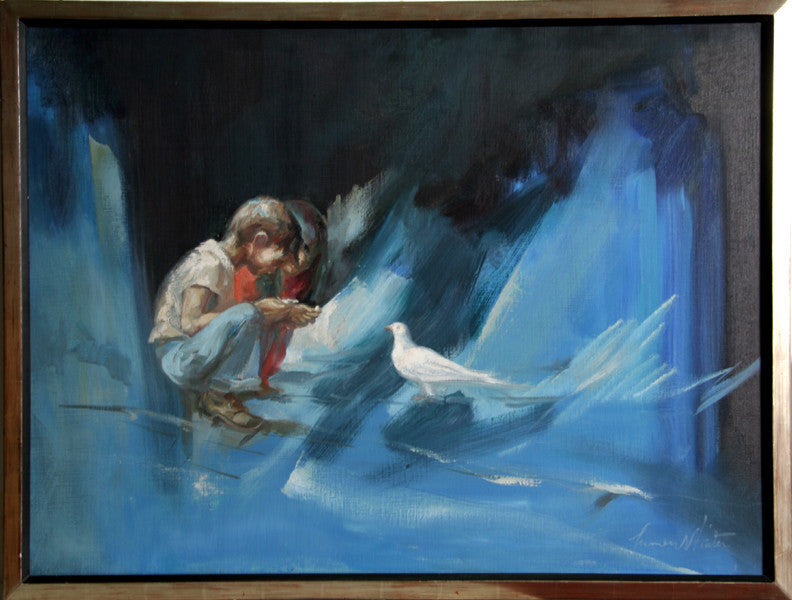 Lumen Martin Winter, Elevated Innocence, Oil on Linen Canvas