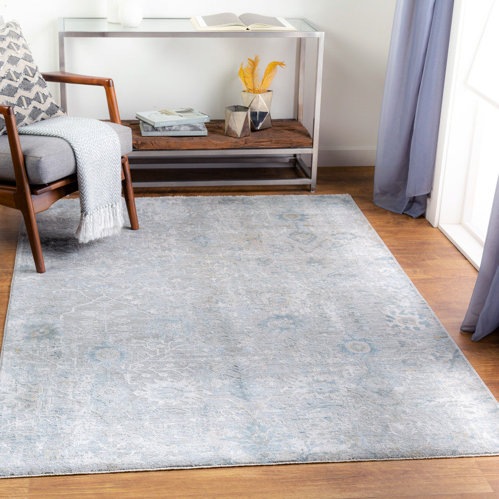 Brunswick BWK-2315 Traditional Gray 6'7" Round Area Rug