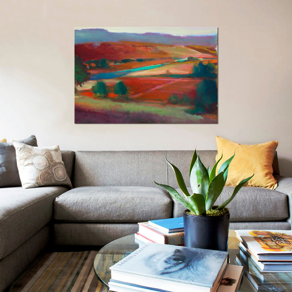 "Valley View I" by Eddie Barbini, Canvas Print, 18"x12"