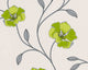 Pandora, Textile Flower Frond Graphic Striped Wallpaper Sample Wall Decor