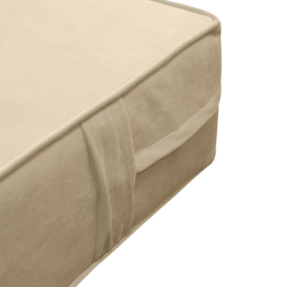 Same Pipe 8" Twin-XL 80x39x8 Velvet Indoor Daybed Mattress |COVER ONLY|-AD304