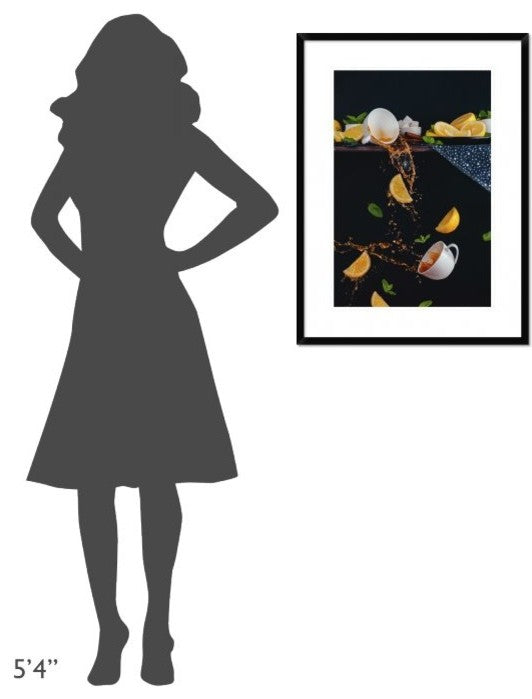 "Tea From The Top Shelf" Framed Digital Print by Dina Belenko, 24x32"