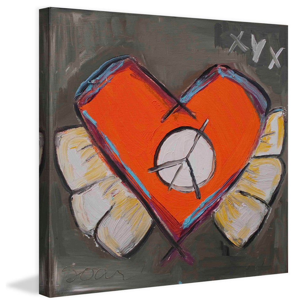"Sore Heart" Painting Print on Canvas by Tori Campisi