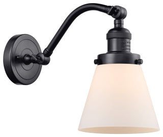 INNOVATIONS LIGHTING 515-1W-BK-G61-LED Small Cone 1 Light Sconce