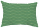 Harlequin Stripe 14"x20" Abstract Decorative Outdoor Pillow, Green