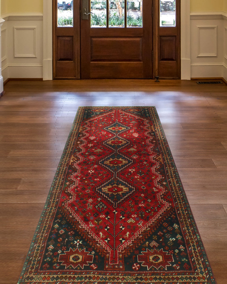 Fine Vintage Distressed Laurie Red Runner