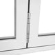 Aluminum folding patio doors 108"x96", white color. low e glass L-R03