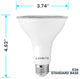 Luxrite LED PAR30 Flood Light Bulb 4000K Dimmable Wet Rated 6 Pack