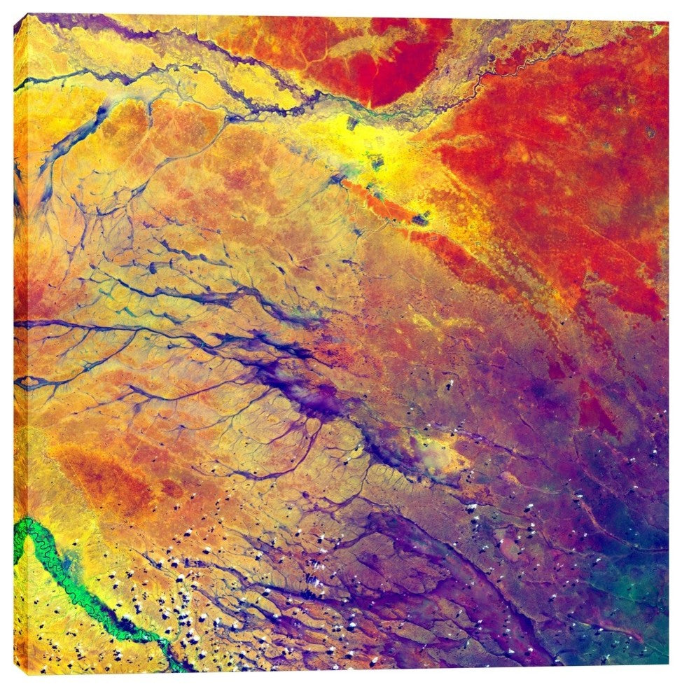 Epic Graffiti "Earth As Art: A Study in Color" Giclee Canvas Wall Art, 26"x26"