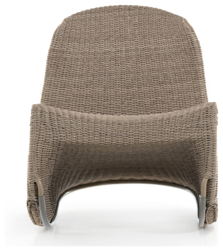 Portia Outdoor Rocking Chair-White