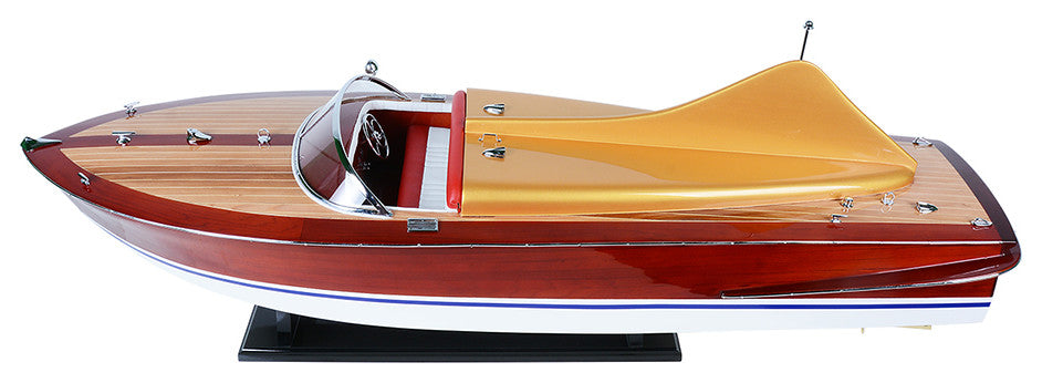 Chris Craft Cobra Painted Wooden Handcrafted boat model