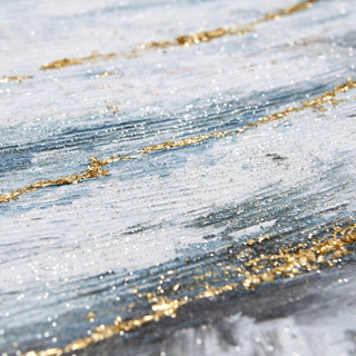 Blizzard Textured Metallic Hand Painted Wall Art by Martin Edwards