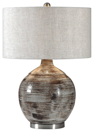 Tamula Distressed Ivory Table Lamp