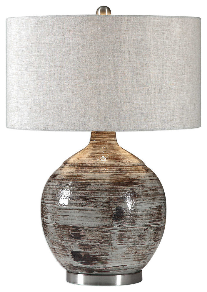 Tamula Distressed Ivory Table Lamp