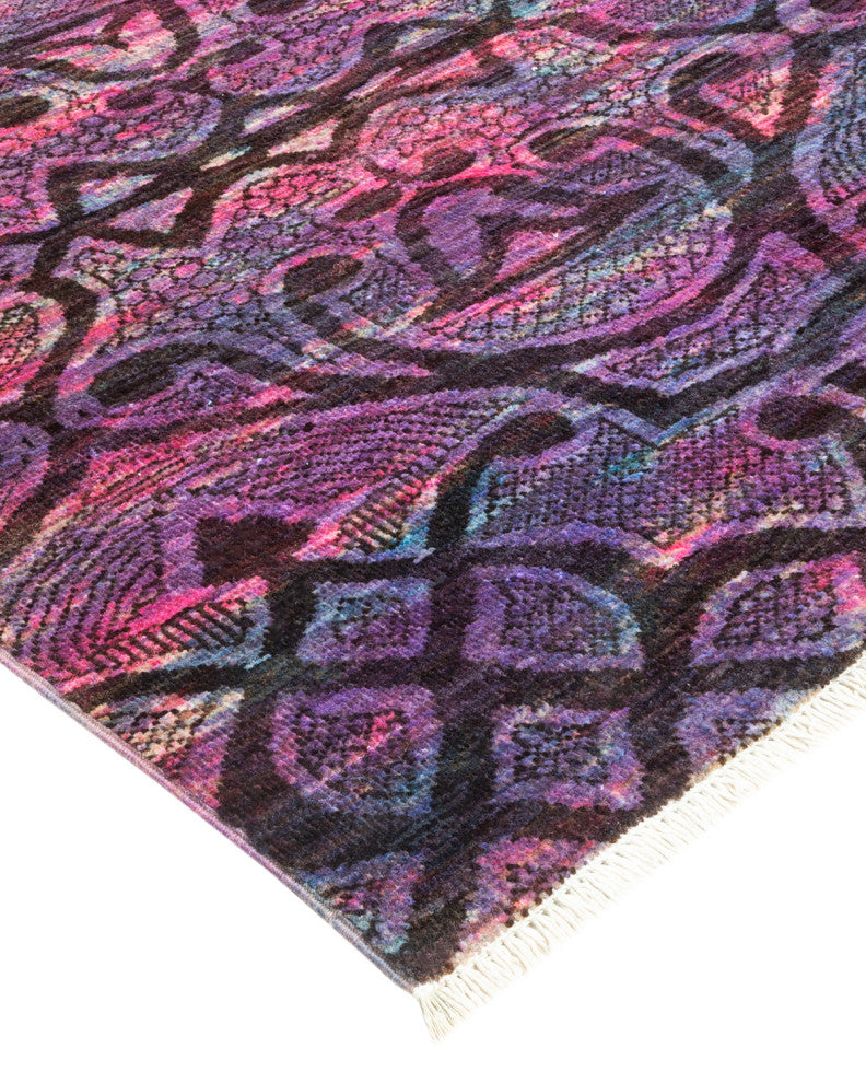 Vibrance, One-of-a-Kind Hand-Knotted Area Rug Pink, 5'1x8'0