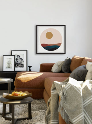 "Moon Hills" Framed Painting Print, 24x24