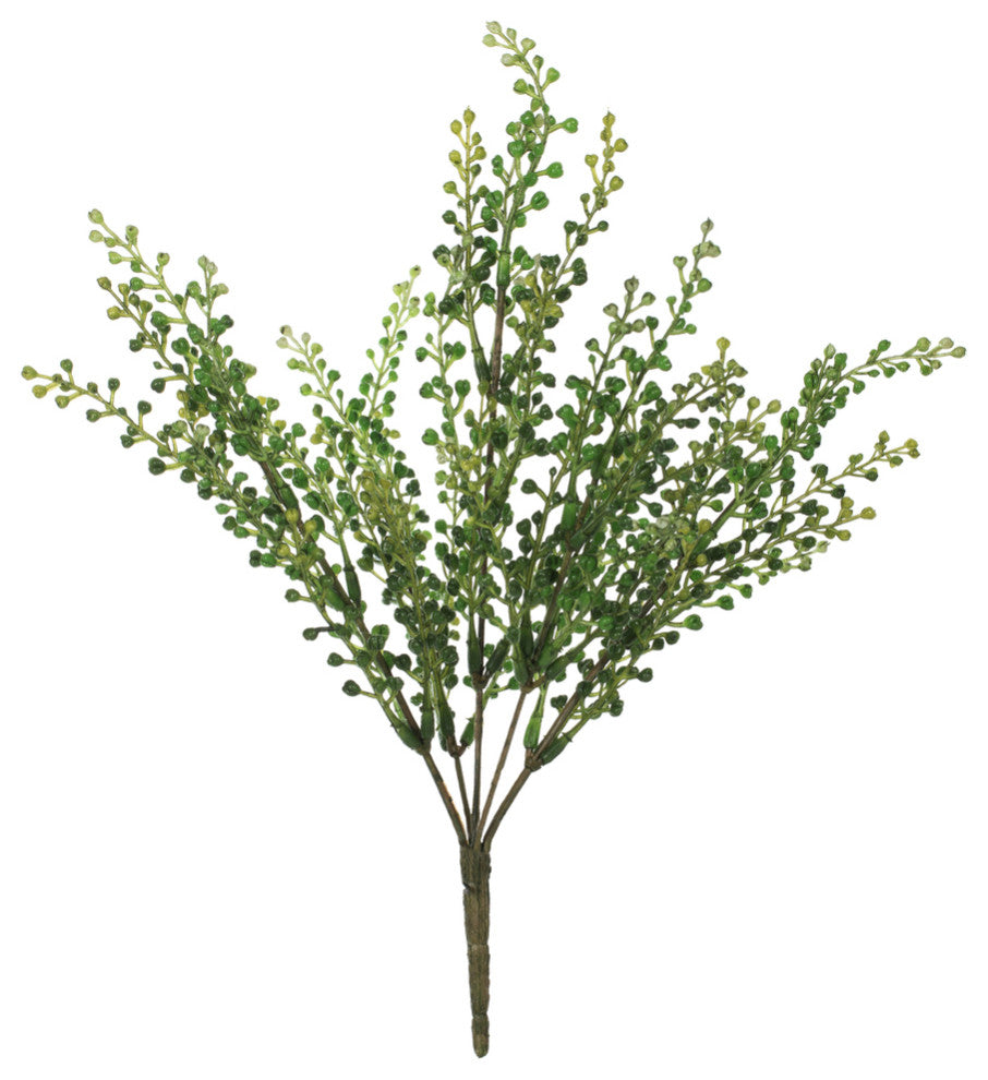 Vickerman 12.5" Artificial Green Eucalyptus Bush Spray.