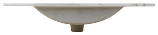 Ancillary 3-Hole Contemporary Rectangular Ceramic Single Sink Basin Vanity Top