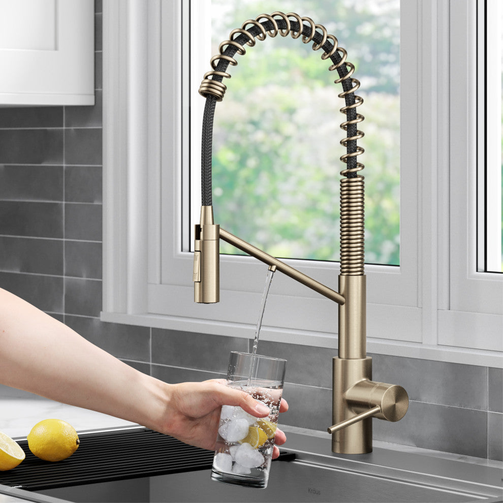 Oletto Commercial Pull-Down Filter Kitchen Faucet, SFACB
