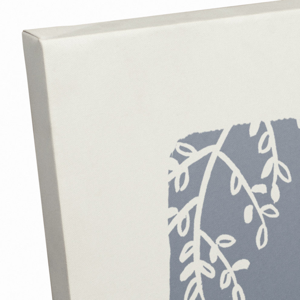 Always Thankful Blue Cream 2 24"x30" Canvas Wall Art