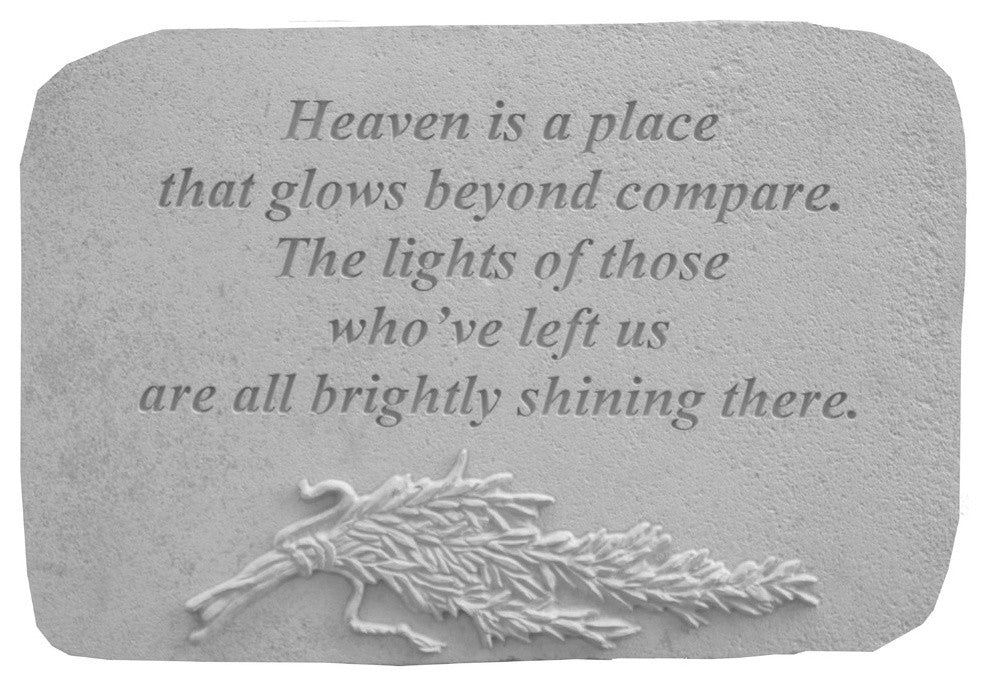 Botanical Garden Accent Stone, "Heaven Ia A Place"