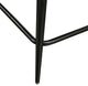 INK+IVY Henrick Sleek Modern Velvet Counter Stool With Tufted Back, Grey