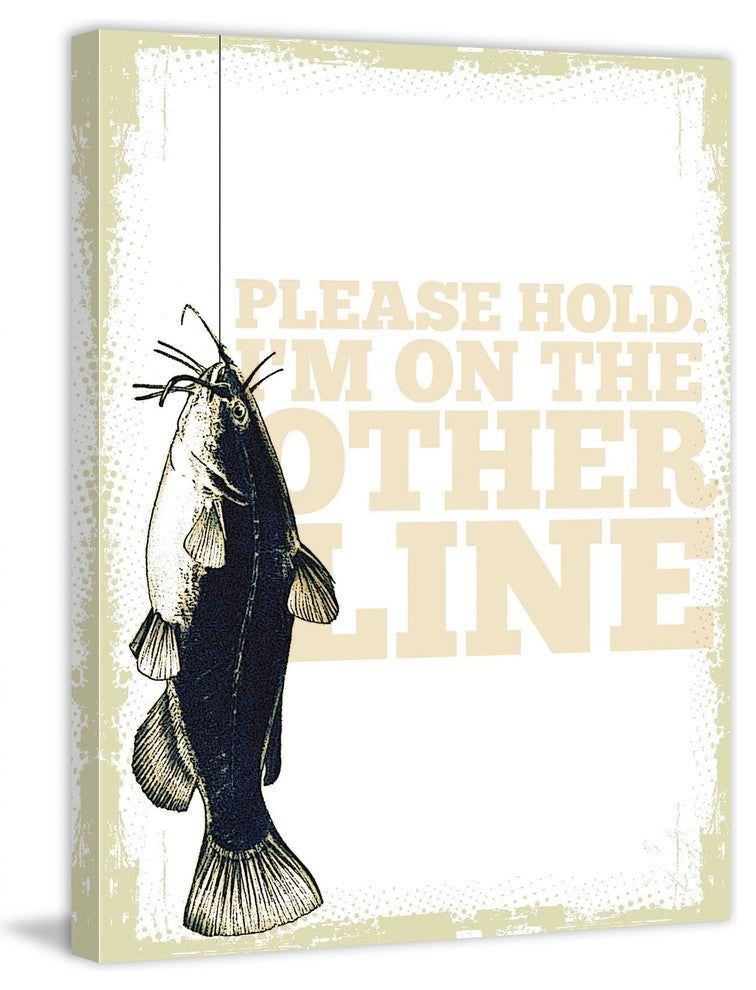 "On the Other Line" Painting Print on Canvas by Saturday Evening Post