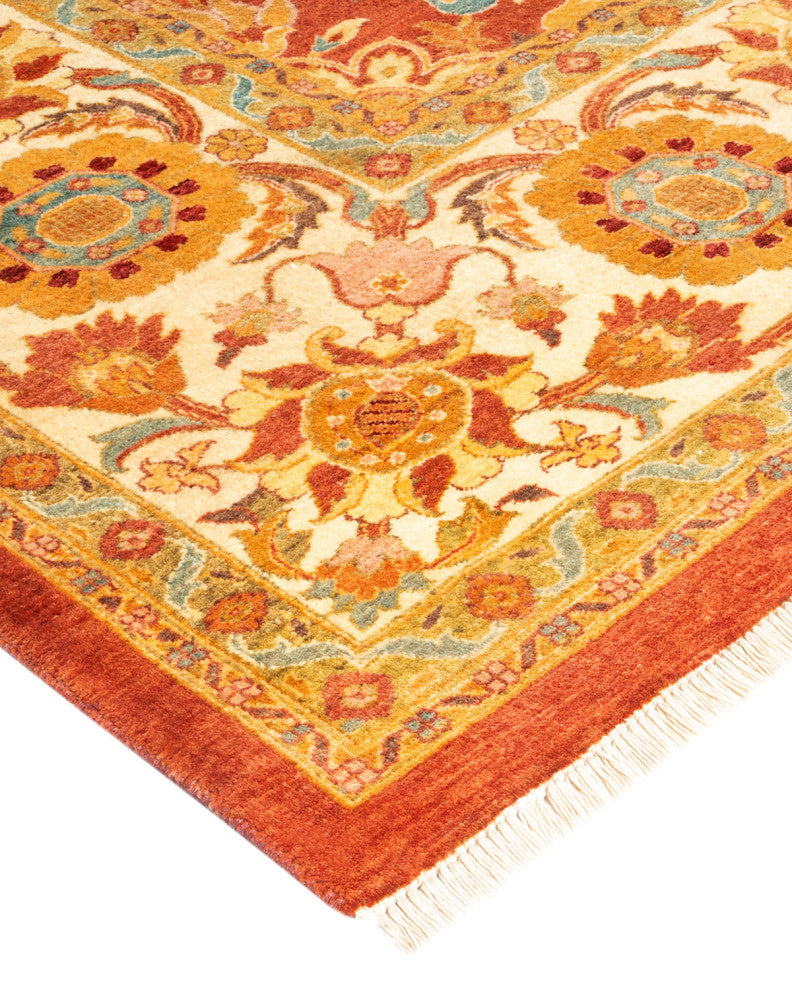 Mogul, One-of-a-Kind Hand-Knotted Area Rug Pink, 8' 5" x 10' 3"