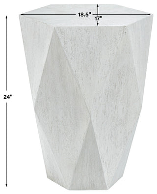 Uttermost Volker White Side table