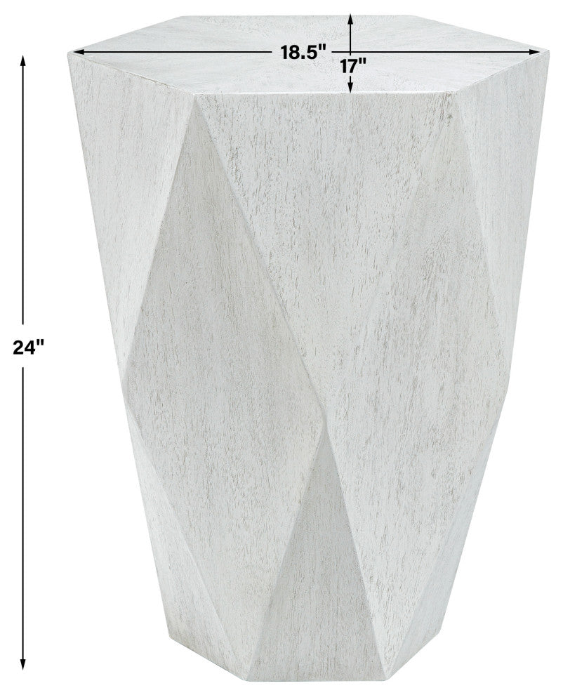 Uttermost Volker White Side table