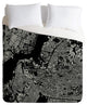 Deny Designs CityFabric Inc Brooklyn Black Duvet Cover - Lightweight