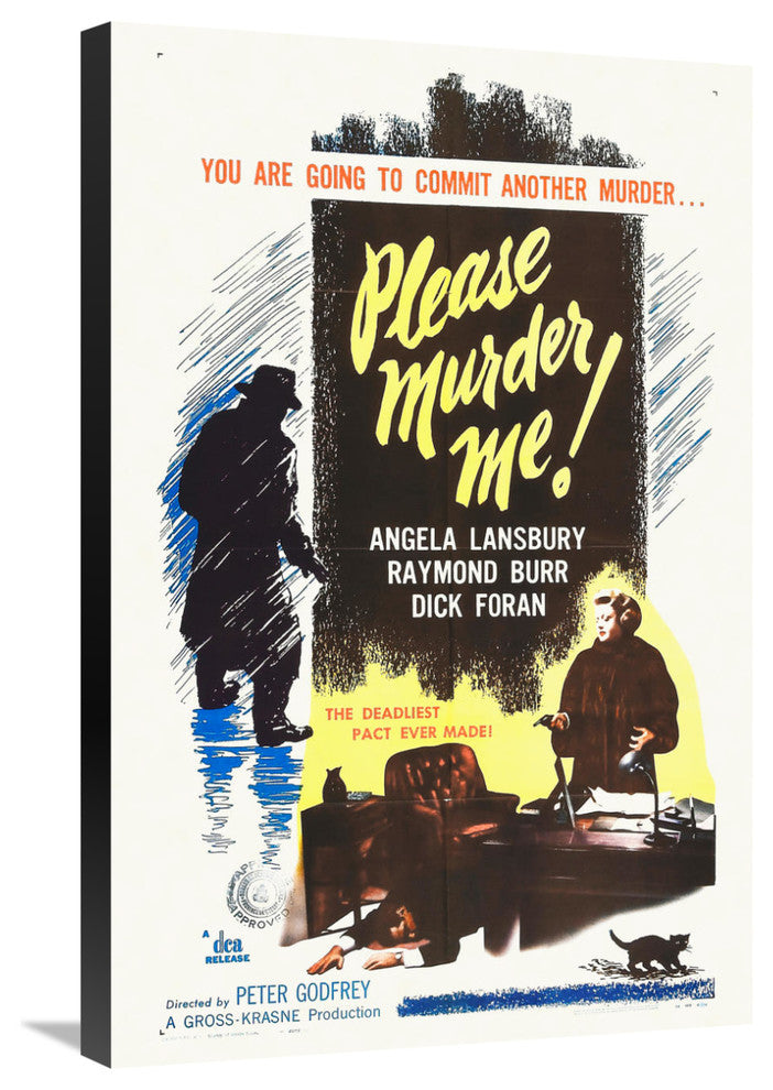"Please Murder Me!" Stretched Canvas Giclee by Hollywood Photo Archive, 20x30"