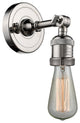 Bare Bulb 1 Light Sconce, Polished Nickel