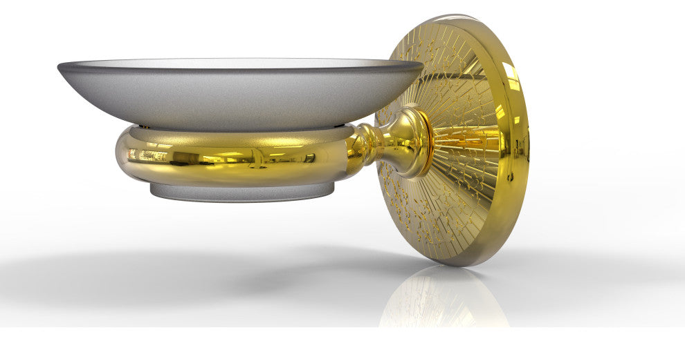 Monte Carlo Wall Mounted Soap Dish, Polished Brass