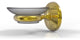 Monte Carlo Wall Mounted Soap Dish, Polished Brass