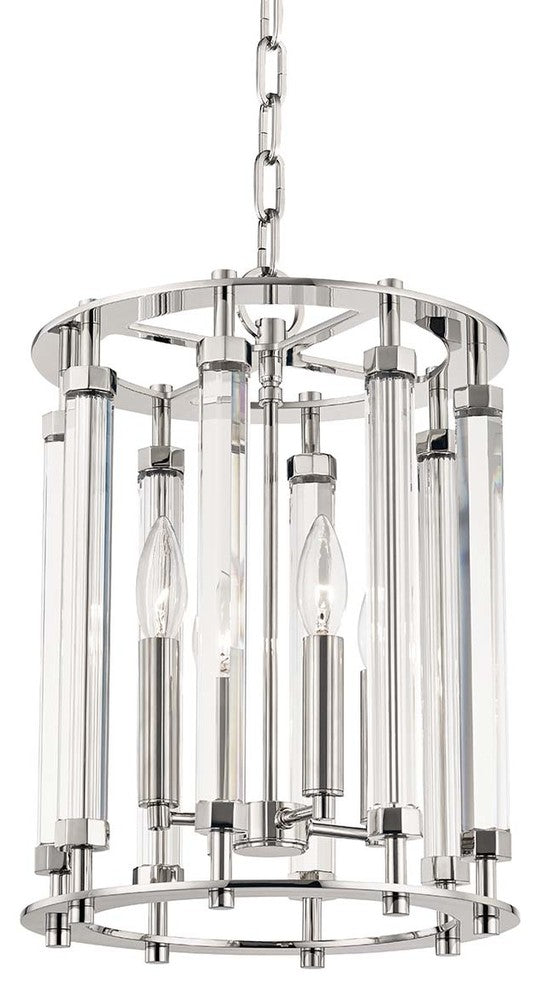 Haddon 4-Light Pendant, Polished Nickel