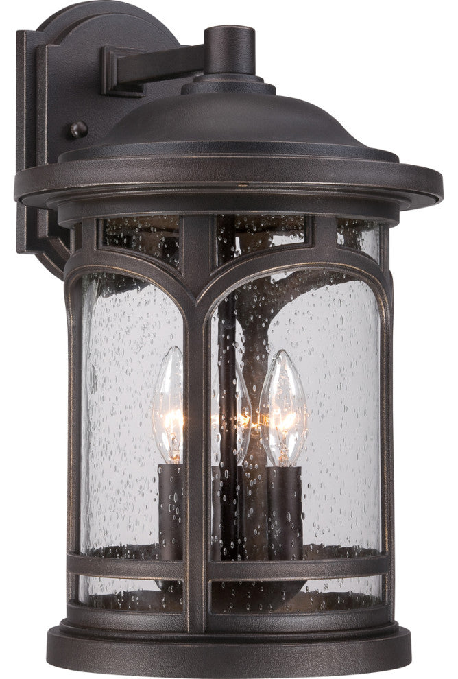 Quoizel MBH8411PN Three Light Outdoor Wall Lantern Marblehead Palladian Bronze