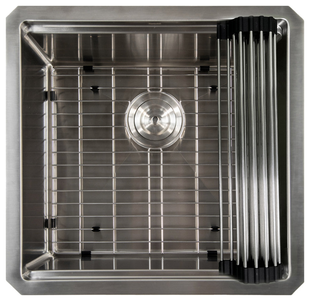 Nantucket Sinks SR-PS-1919-16 Prep-Station Stainless Steel Entertainment Sink