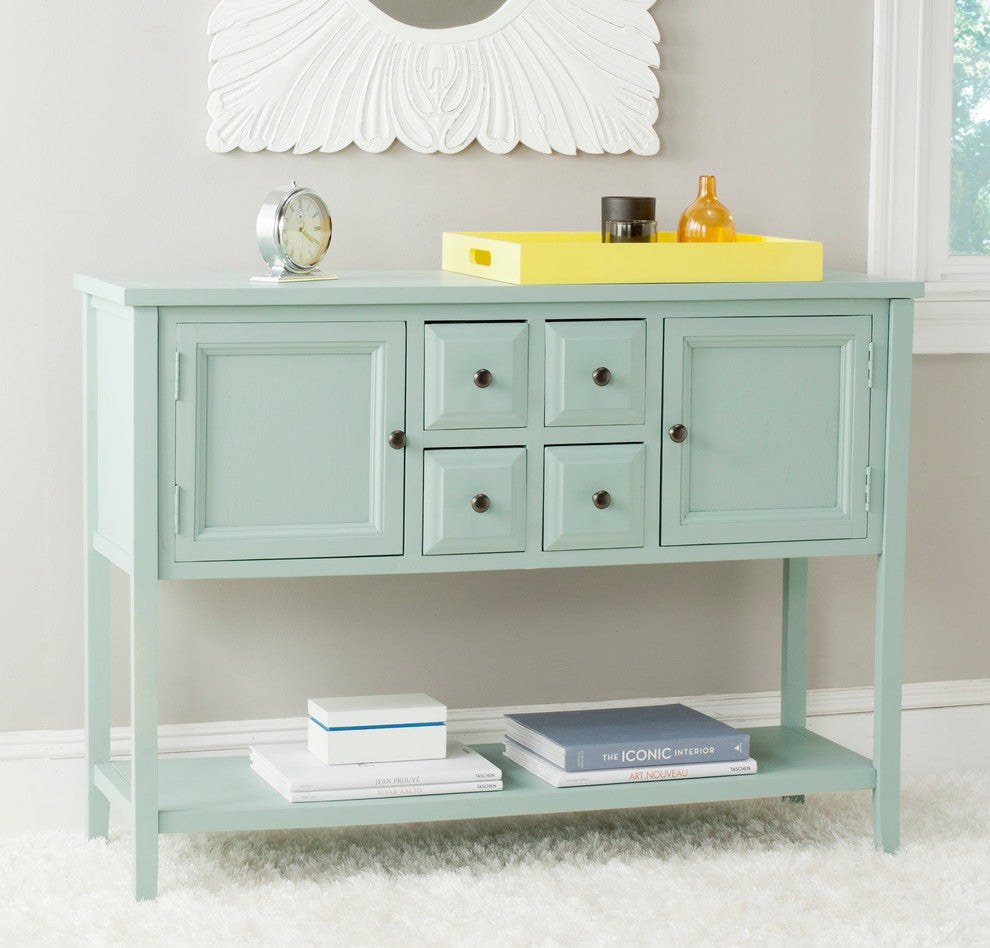 Safavieh Charlotte Storage Sideboard, Aqua Smoke