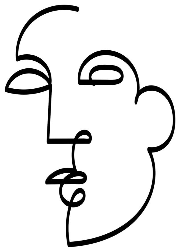 Figure line Woman I - 72 x 48 by Deidre Mosher