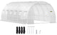 VEVOR Walk-in Tunnel Greenhouse Galvanized Frame & Waterproof Cover 20x10x7 ft