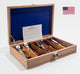 Rustic, Mahogany Stainless Flatware Chest, Divided Compartments, Made in USA