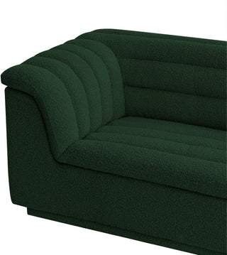 Cascade Upholstered Set, Green, Boucle Fabric, Sofa