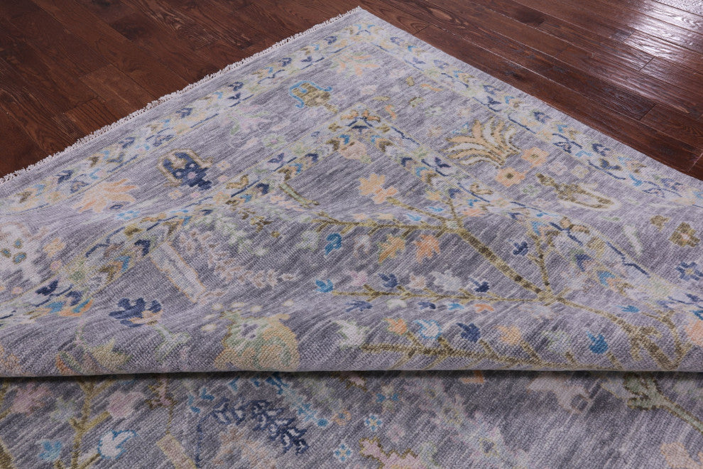 10' 0" X 13' 11" Hand Knotted Turkish Oushak Wool Rug - Q13323