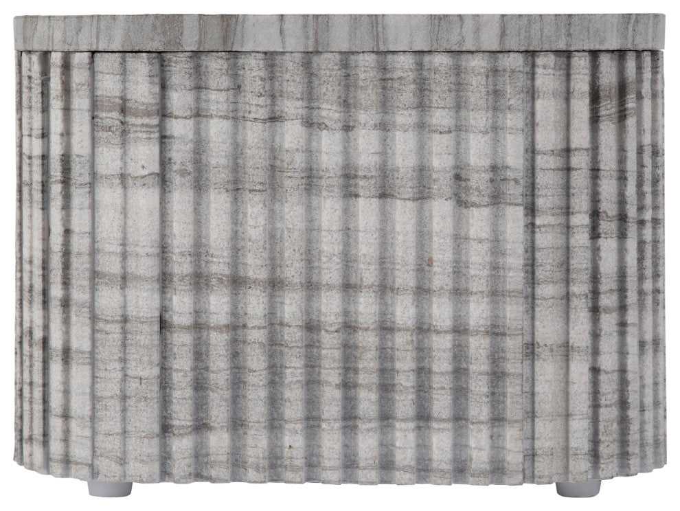 Sylvester 16" W Rectangular Marble Side Table