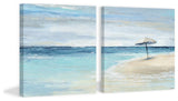 Paradise Shore II Diptych, 36"x18"