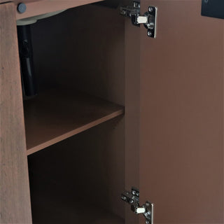 49" Single Sink Vanity, Dark Cherry With Engineered Stone Top