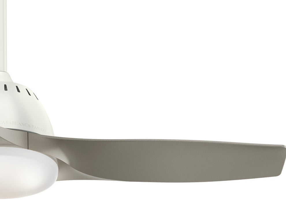 Casablanca 44" Wisp Fresh White Ceiling Fan With Light and Remote