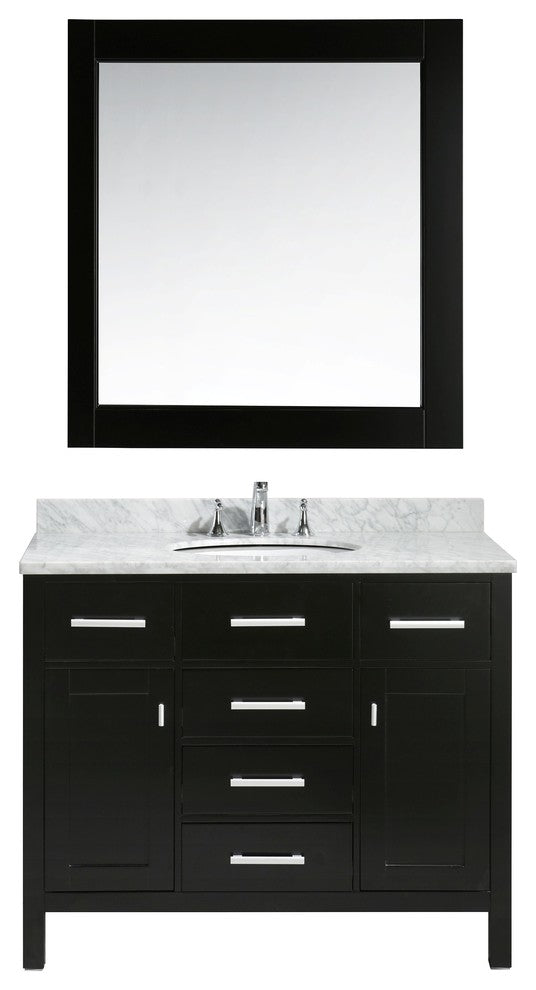 London 42" Single Sink Vanity Set, Espresso